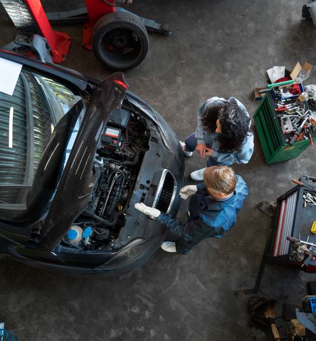 Mercedes Salisbury A mechanic diagnosing Mercedes Salisbury.
